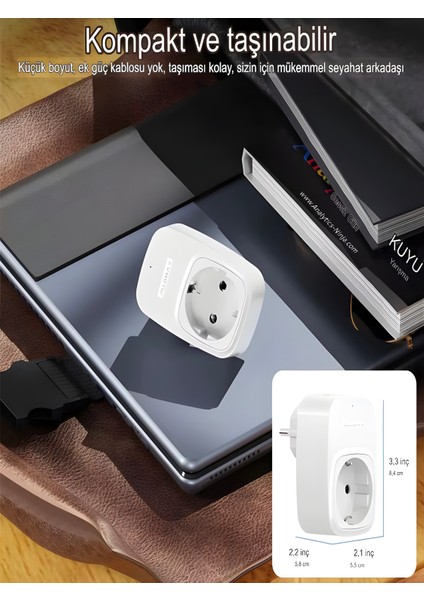 3680W 2.4A 2xusb 1xtype-C 1xsoket Alman Akım Korumalı Saf Bakır Çoklu Kablosuz Duvar Prizi 1050J fırsatları