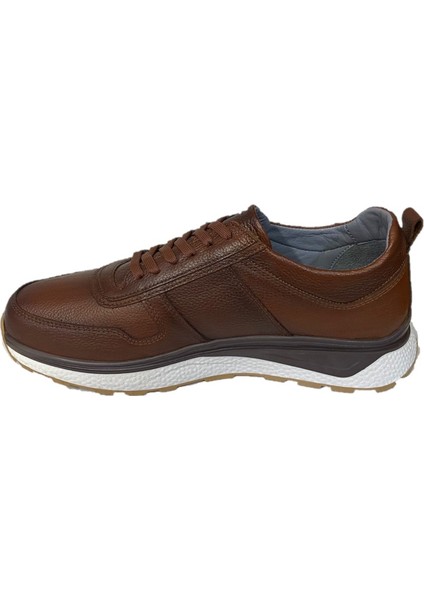 Erkek Günlük Mevsimlik Kışlık Hakiki Deri Kahverengi Ayakkabı Kaydırmaz Taban Ortopedik Bağcıklı fırsatları