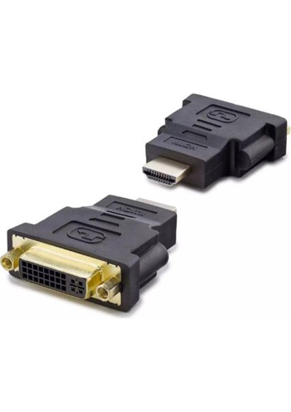 HDX1255 HDMI (M) To DVI (F) Adaptör 24+5 Siyah