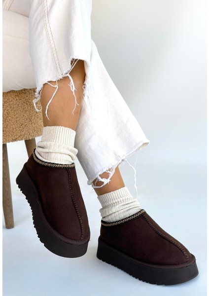 Foyk Kahverengi Süet Ug Tarz Bot fiyatları