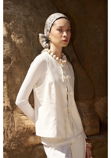 Bej Ed Scarf Glaze Mistral Desen Eşarp modelleri