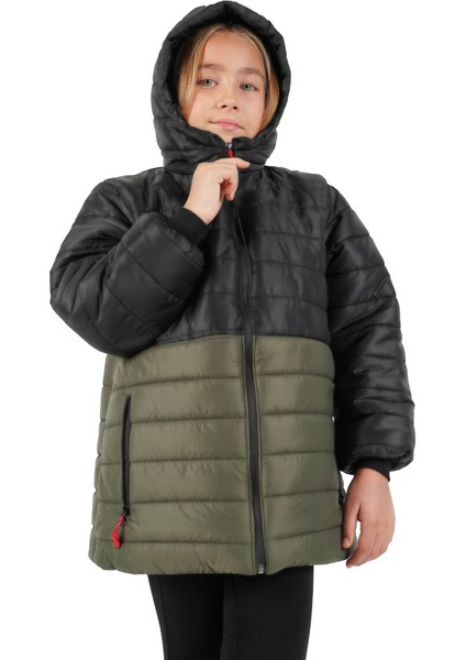 İçi Kürklü Su ve Rüzgar Geçirmez Kapüşonlu Kız Çocuk Mont modelleri