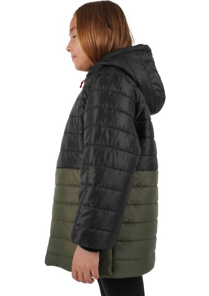 İçi Kürklü Su ve Rüzgar Geçirmez Kapüşonlu Kız Çocuk Mont fırsatları