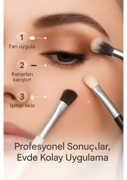 7’li Göz Fırça Seti – Profesyonel Aplikatör & Blending Brush Seti indirimleri