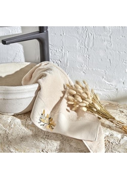NAKIŞLI%100 Pamuk Havlu Bej 30X50 cm fiyatları