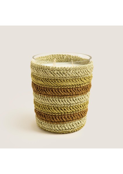 Tropic Tığ Işi Kokulu Mum 14X17 cm Yeşil