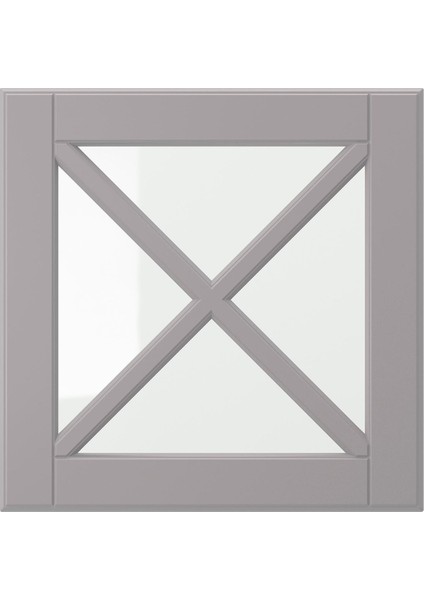 Cam kapak, gri, 40x40 cm