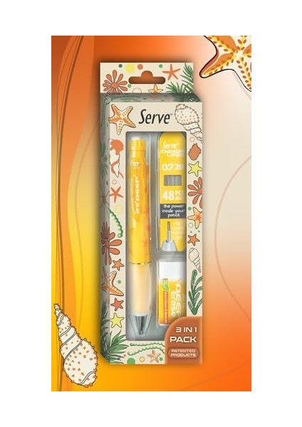 Doğa Desenli Deep, Deep Silgi ve Deep Min, 0.7 Mm, Hardal Sarısı fiyatları