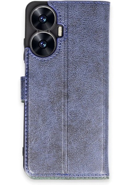 Realme C55 Kılıf Trend S Plus Kapaklı Kılıf - LACIVERT-(5796) - N529J559-M46529