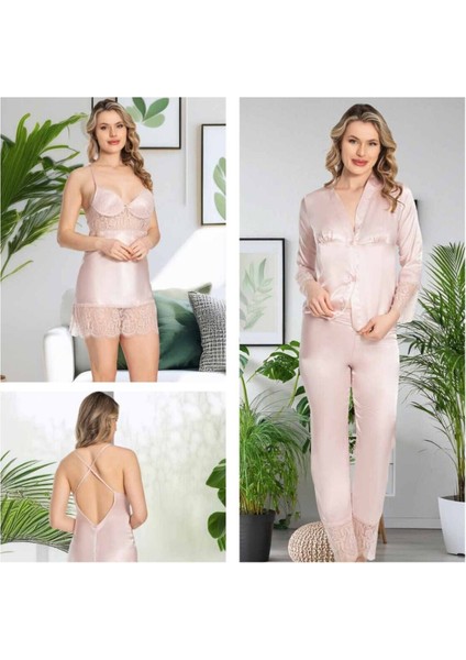 Kadın Saten 6'lı Dantelli Gelin Çeyiz Seti Jw.4r.8k1.mk fiyatları