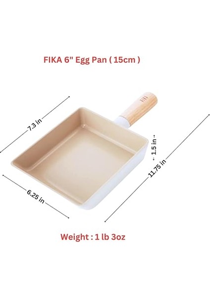 Fika Ih Induction Nonestick Kızartma Tavası Wok Tencere 5,9~11 Inç/kore Tencere Güveç Izgara Tavası (Yumurta Tavası 15 cm (5,9 Inç)) fiyatları