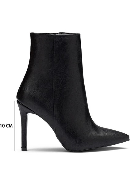 Kadın Yüksek Topuklu Sivri Burun Fermuarlı Bot 1225 fiyatları