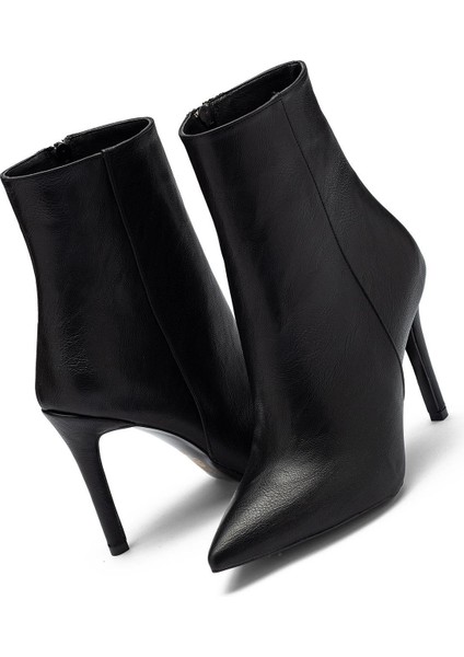 Kadın Yüksek Topuklu Sivri Burun Fermuarlı Bot 1225 modelleri