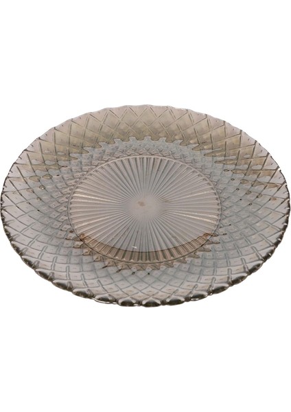 Belinda Cam Tatlı-Kek Tabağı 6&apos;lı Füme