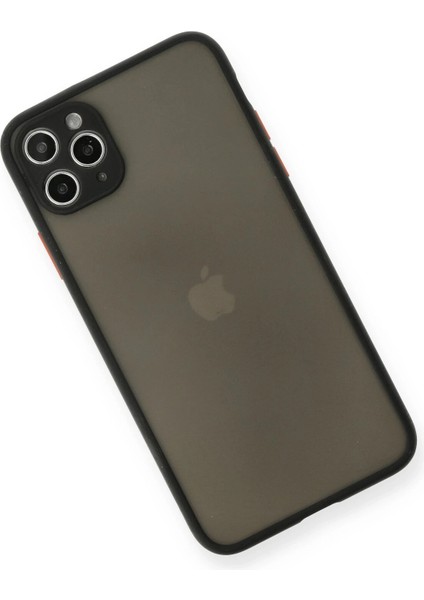 Apple iPhone 11 Pro Max Kılıf Montreal Silikon Kapak - Siyah