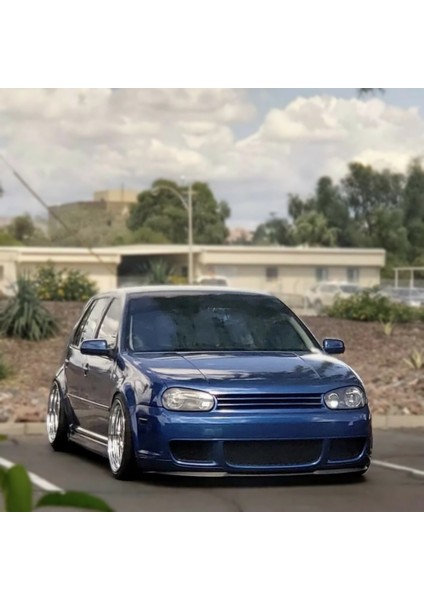 Volkswagen Golf 4 R32 Uyumlu Universal 3 Parça Cupra Kupra Ön Ek Tampon Dili Lip Esnek Karlık