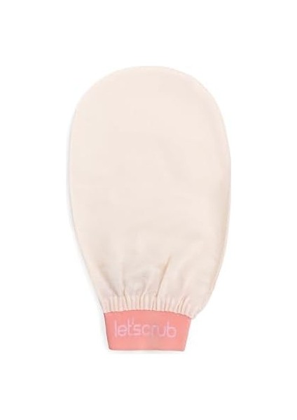 Let&apos;scrub Ekru Banyo Duş Kesesi Peeling Eldiveni %100 Floş Ipek Unisex