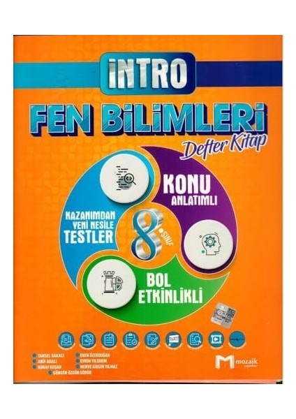 Sınıf Fen Bilimleri Intro Defter