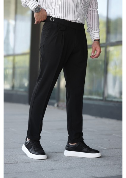 Kuşaklı Pileli Kemer Detaylı Old Money Kumaş Pantolon fırsatları