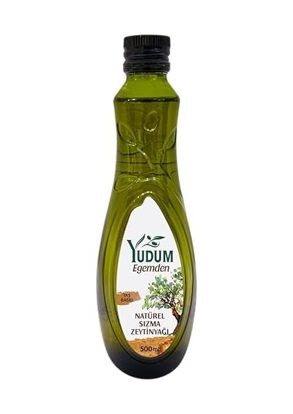 Yudum Egemden Taş Baskı Zeytinyağı, Cam, 500 ml