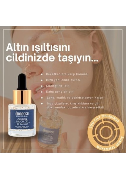 Dionesse Cilt Yenileyici 24K Altın Yüz Serumu 20 ml - Kırışıklık Karşıtı, Cilt Yenileyici, Kök Hücreli - Sıkılaştırıcı Yüz Serumu fiyatları