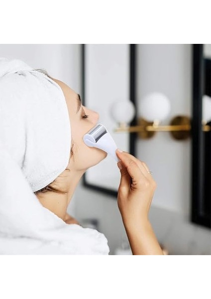 Aputue Buz Rulosu, Yüz ve Göz Için Paslanmaz Çelik Yüz Masaj Rulosu, Soğuk Yüz Rulosu Cilt Bakımı, Göz Altı Torbaları, Kızarıklık, Baş Ağrısı, Şişlik, Migren ve Ağrı Giderme Için (Beyaz) fiyatları