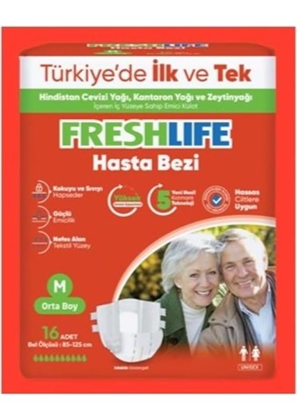 Freshlife Hasta Bezi Orta 16&apos;lı