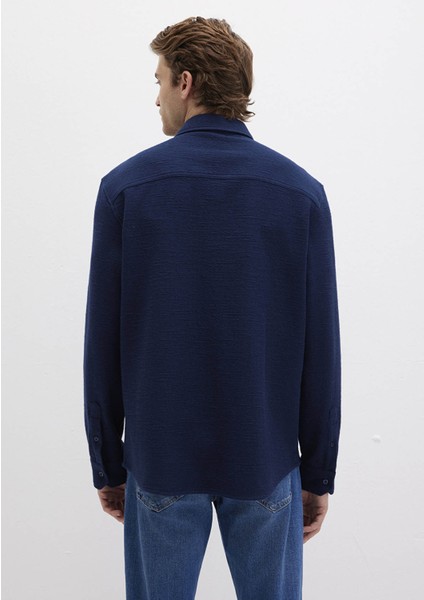 M Logo Nakışlı Lacivert Örme Gömlek 0211789-70497 indirimleri