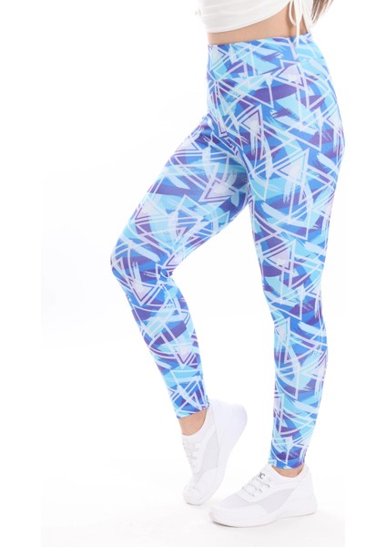 Kadın Beli Lastikli Dijital Baskılı Toparlayıcı Tayt modelleri