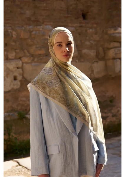 Sarı Ed Scarf Landy Şal