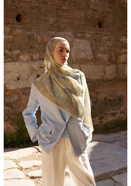 Sarı Ed Scarf Landy Şal fiyatları