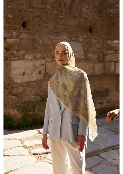 Sarı Ed Scarf Landy Şal fırsatları