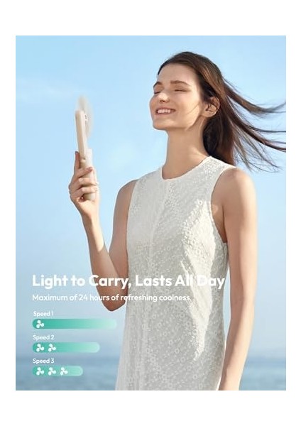 Taşınabilir Fan, El Fan, USB Şarj Edilebilir Mini Kişisel [24H Maksimum Soğutma Süresi], Seyahat Için Akülü Küçük Katlanabilir Cep, Yaz, Kadınlar, Kızlar Için Hediyeler -Bej fiyatları