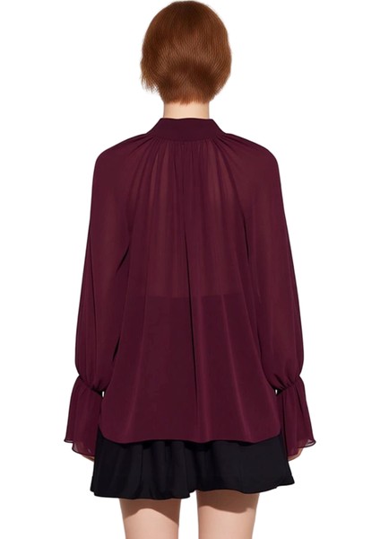 Kadınlar Için Uzun Kollu Transparan Bluz Şık ve Modern Tasarım Her Duruma Uygun Kaliteli Şık modelleri