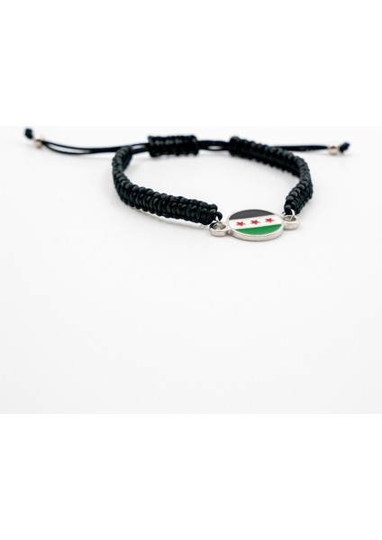 Suriye Yeni Bayrağı Yuvarlak Ipli Ayarlanabilir El Bilekliği A300027 fiyatları
