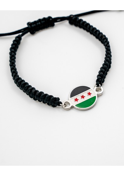 Suriye Yeni Bayrağı Yuvarlak Ipli Ayarlanabilir El Bilekliği A300027 indirimleri