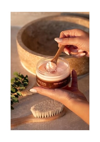 Seeds Pure Wellness Doğal Besleyici Nemlendirici Vücut Peelingi Şeftali