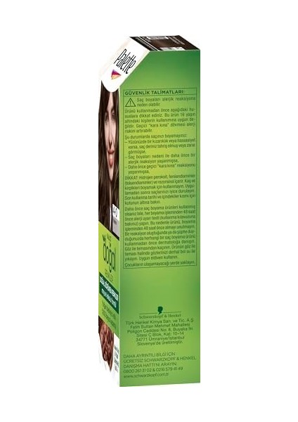 Palette Kalıcı Doğal Renkler 4-0 Amber Kahve Saç Boyası