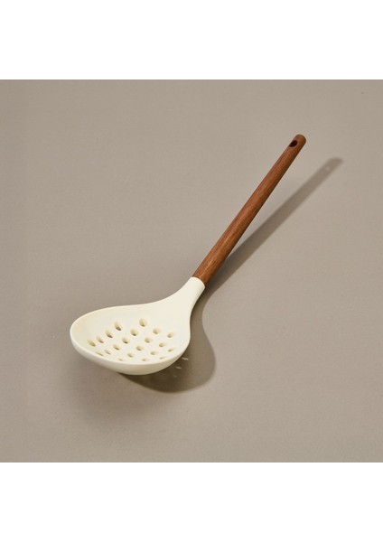 Akasya Saplı Silikon Kevgir - Kahverengi / Krem modelleri