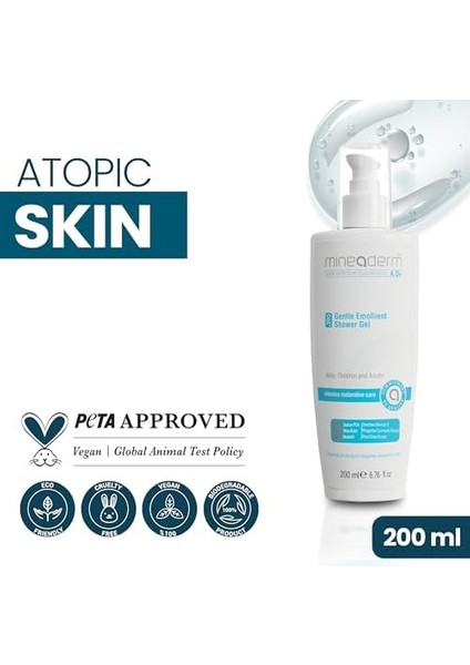 Mineaderm Gentle Emollient Shower Jel 200 ml fiyatları