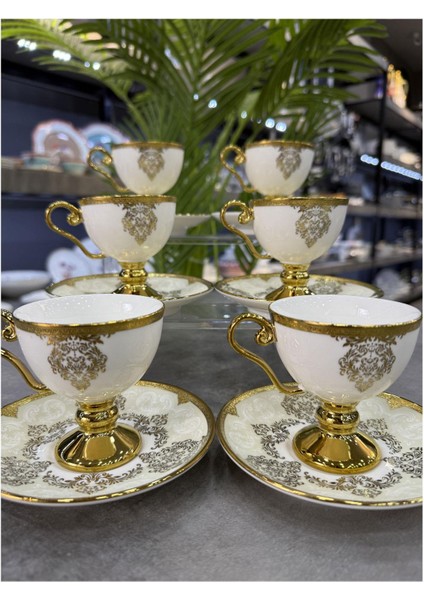 Lüx Porselen 6 Lı Bellandi Fincan Takımı