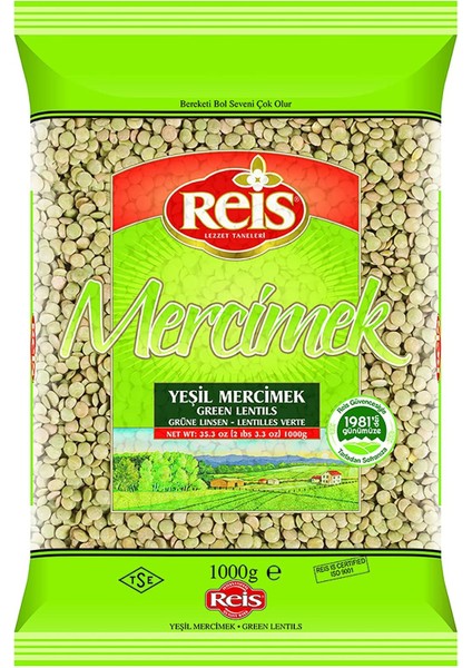 Reis Yeşil Mercimek 1 kg modelleri