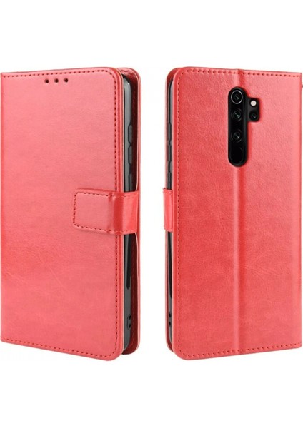 Xiaomi Redmi Note 8 Pro Kılıf Trend S Plus Kapaklı Kılıf - Kırmızı fırsatları