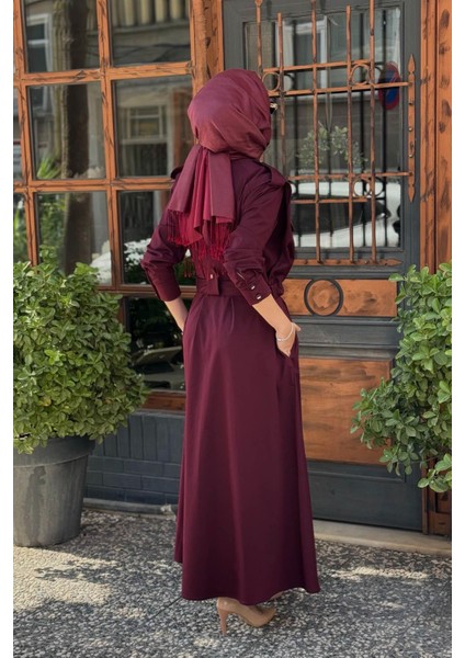 Elbise 2502-5015 Bordo fırsatları
