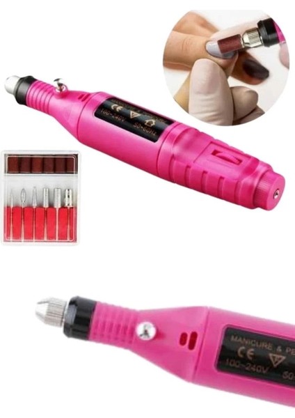 Elektrikli Profesyonel Manikür Pedikür Seti Değiştirilebilir Başlık Seçeneği