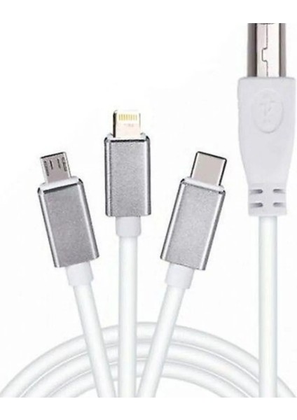 ZR362 Ads 501 Type-C 3 In 1 Yazıcı Kablosu