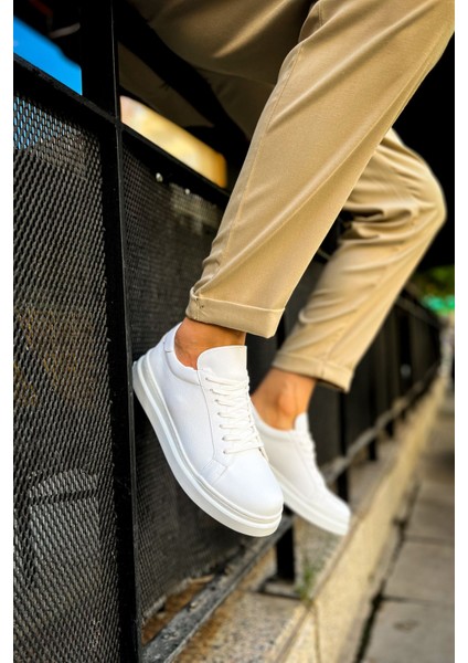 CH979 - Santoni CRT Spor Erkek Ayakkabı BEYAZ fiyatları