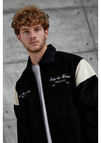 Siyah Nmrc Nakış Detaylı Kadife Oversize Ceket fiyatları