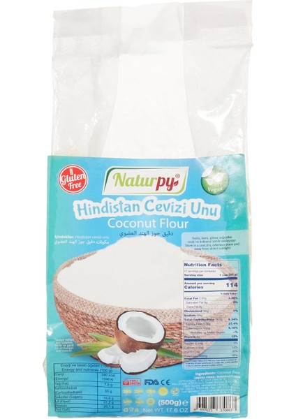 Naturpy Hindistan Cevizi Unu 500 gr fiyatları