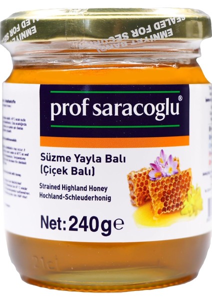 Prof Saracoglu Süzme Yayla Balı 240G fiyatları